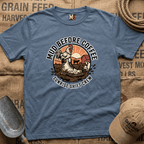Mud before coffee - sunrise shift crew T-shirt