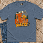Past the city the world wakes T-shirt