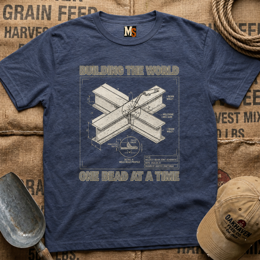 Building the World - one bead at a time -shirt