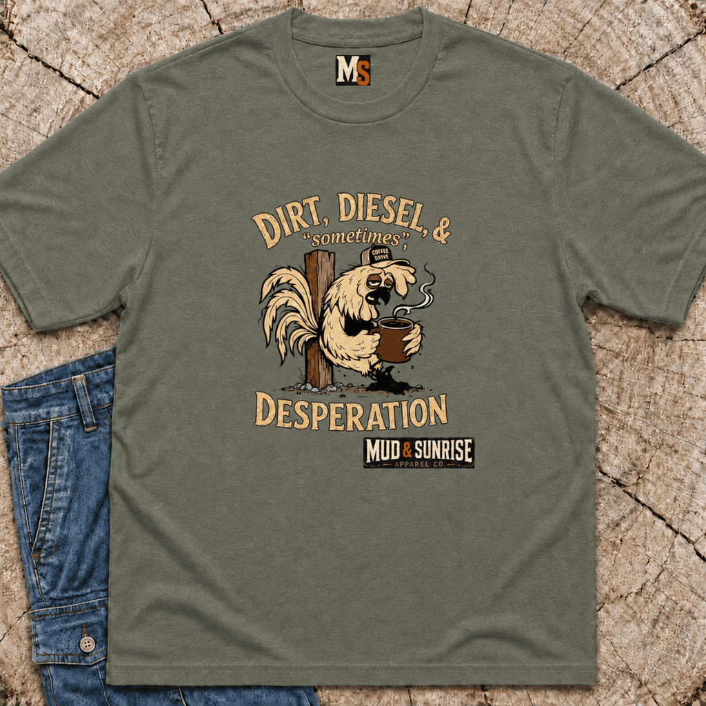 Dirt, Diesel & sometimes Desperation T-shirt