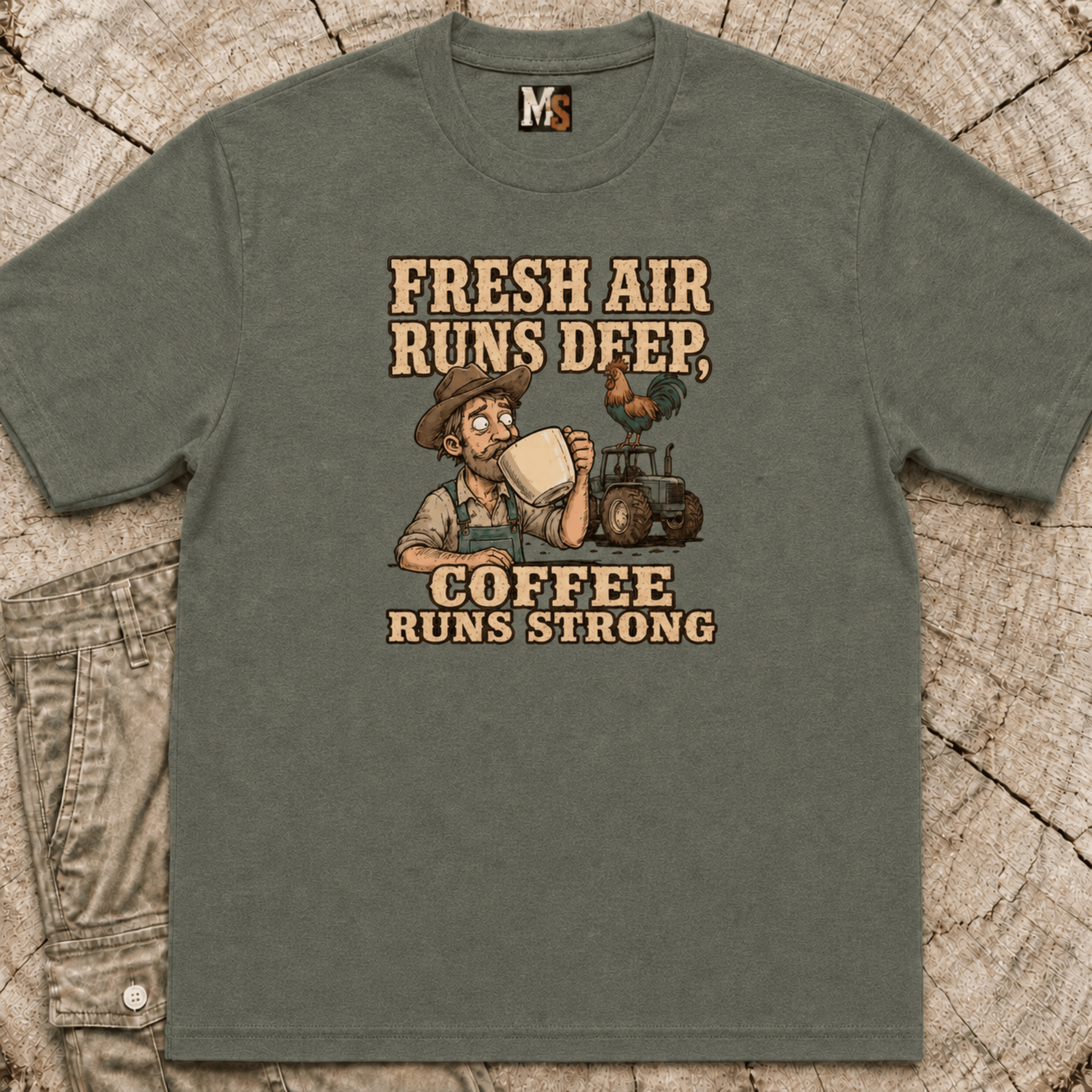 Fresh Air runs deep - Coffee runs strong T-shirt