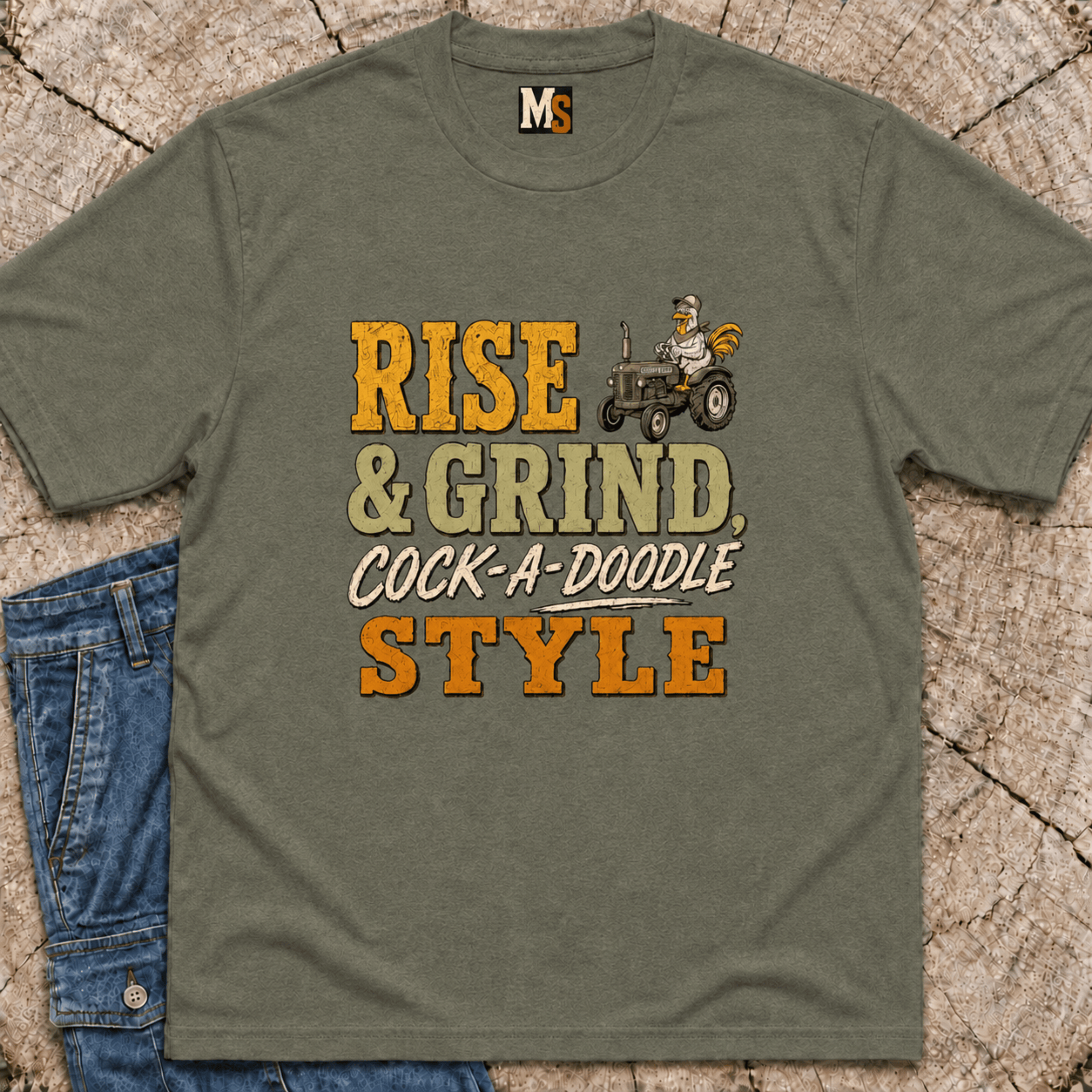 Rise & Grind, Cock-a-doodle Style T-shirt