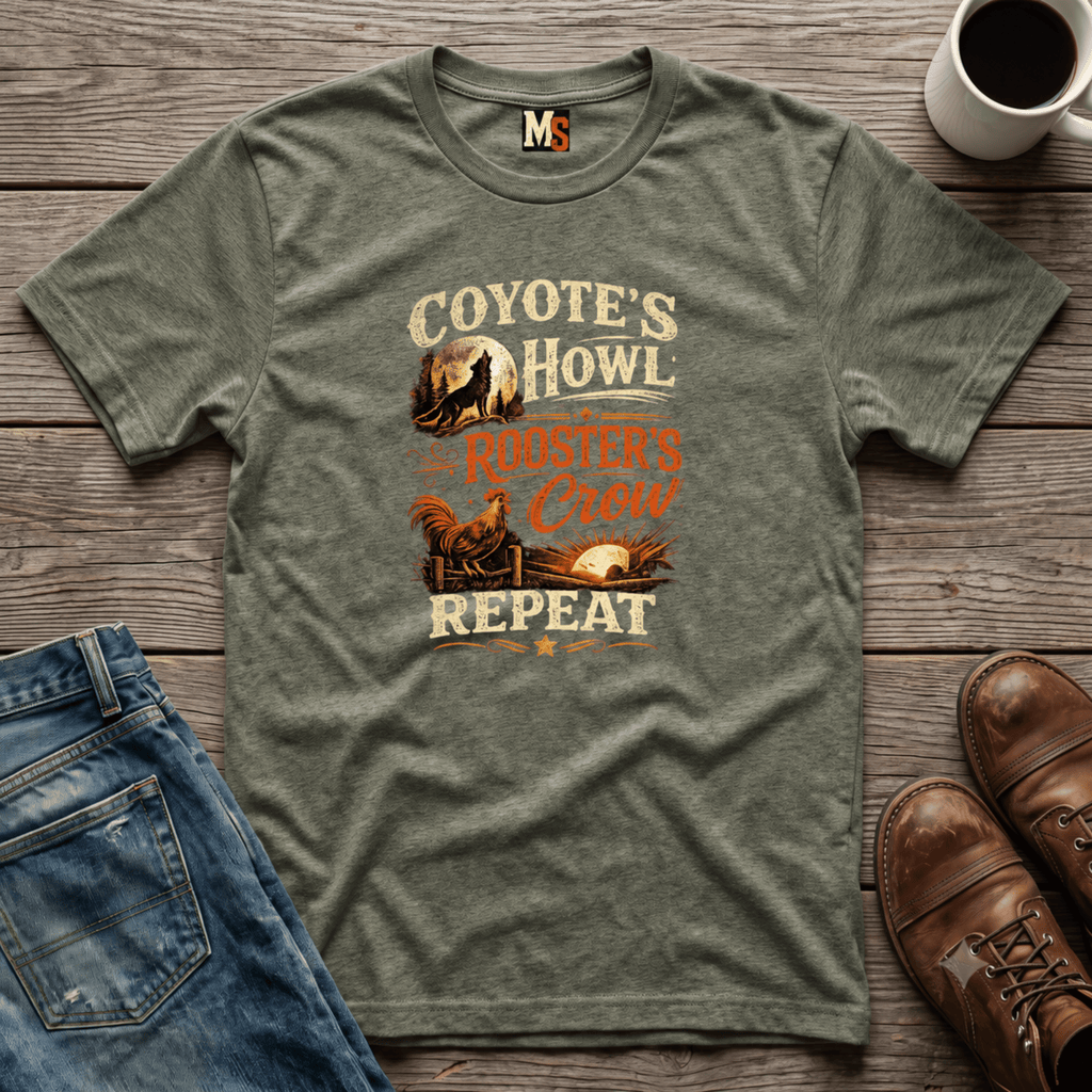 Coyote's Howl, Roosters Crow, Repeat T-shirt