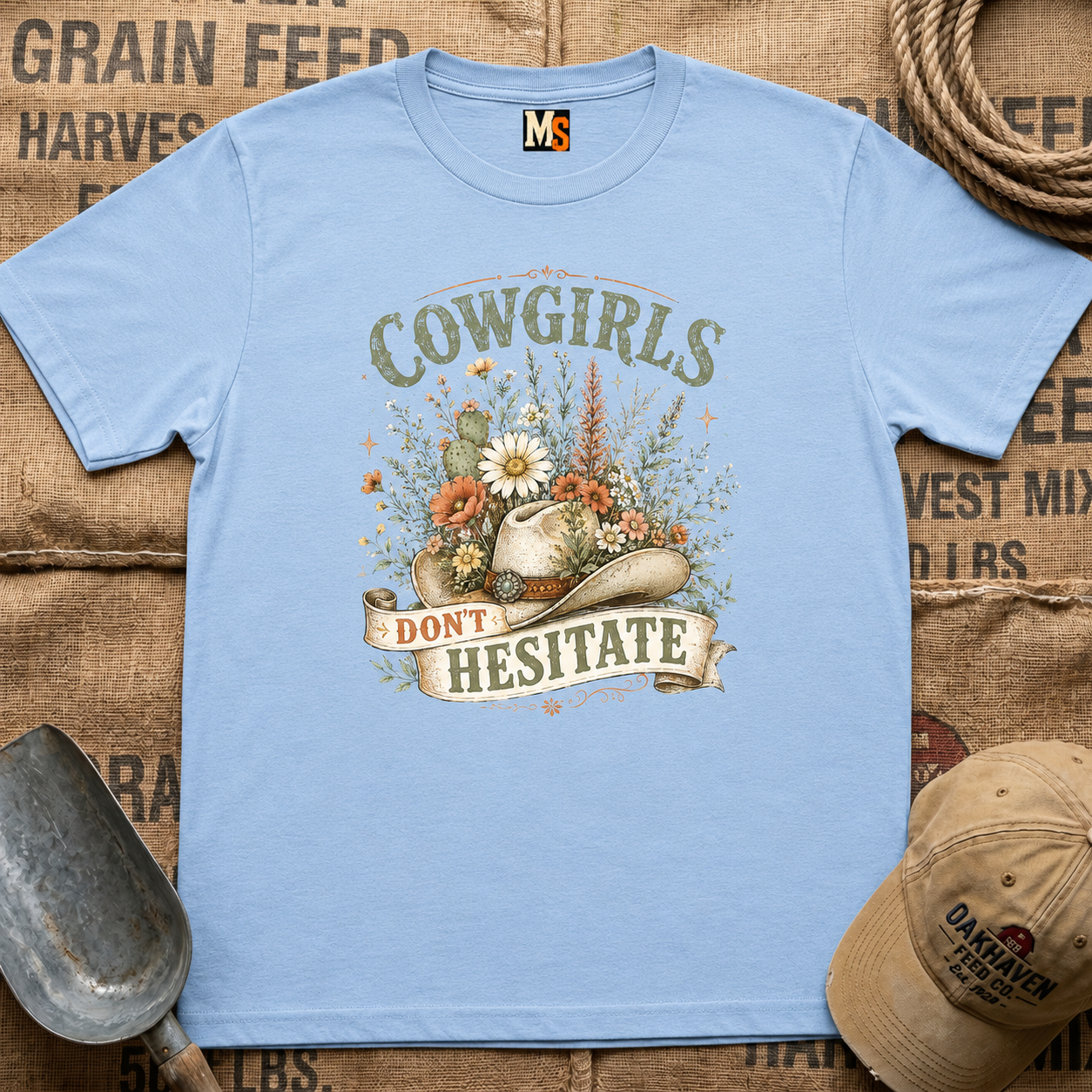 Cowgirls don't hesitate T-shirt