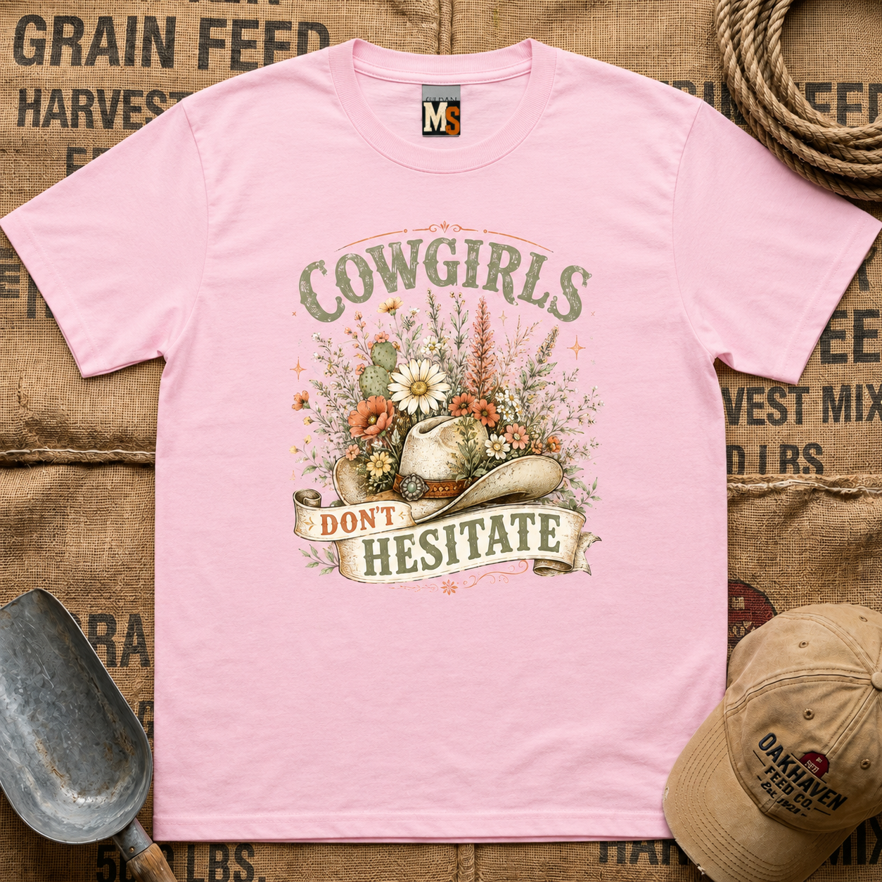 Cowgirls don't hesitate T-shirt