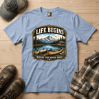 Life begins where the noise ends T-shirt
