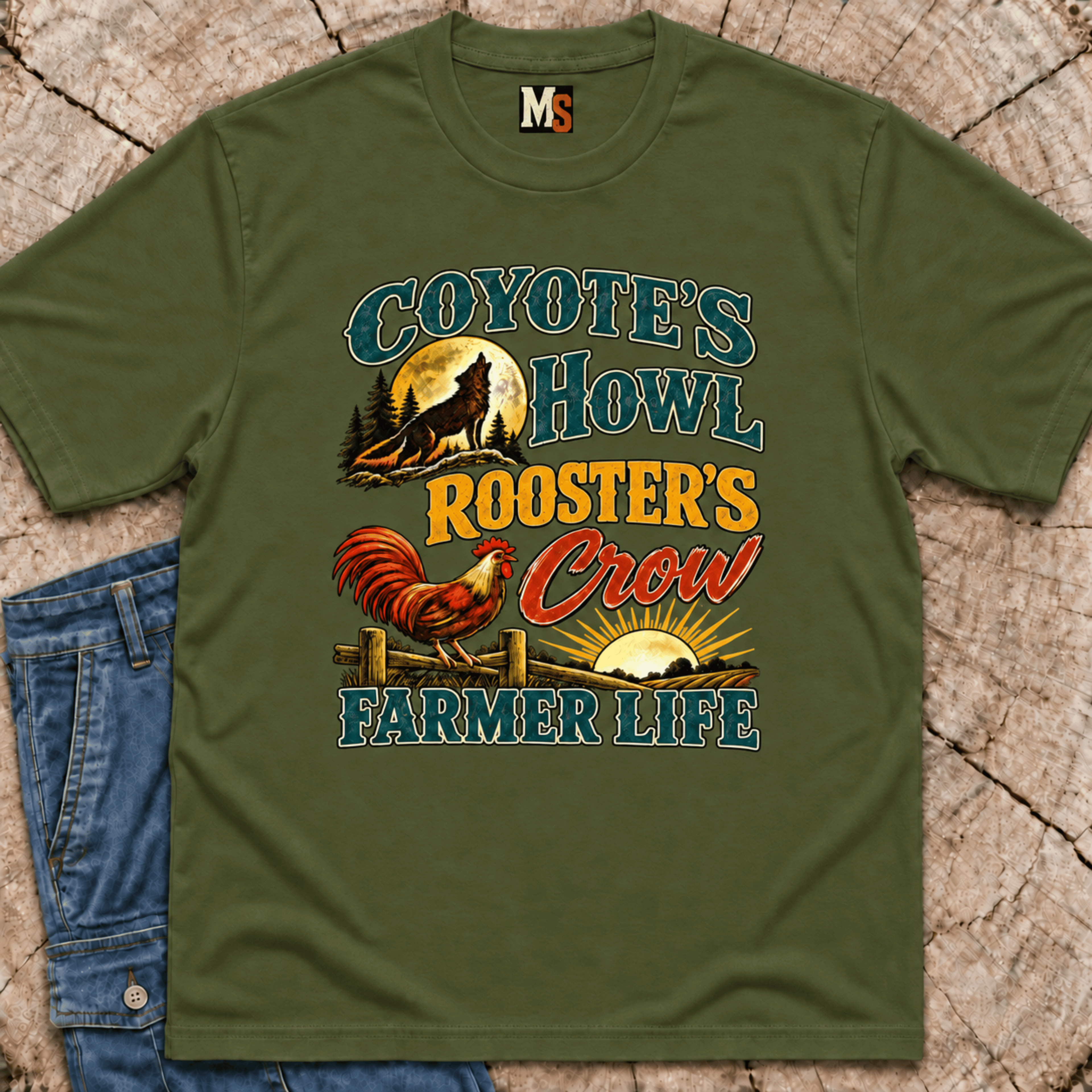 Coyote's Howl, Roosters Crow, Repeat T-shirt