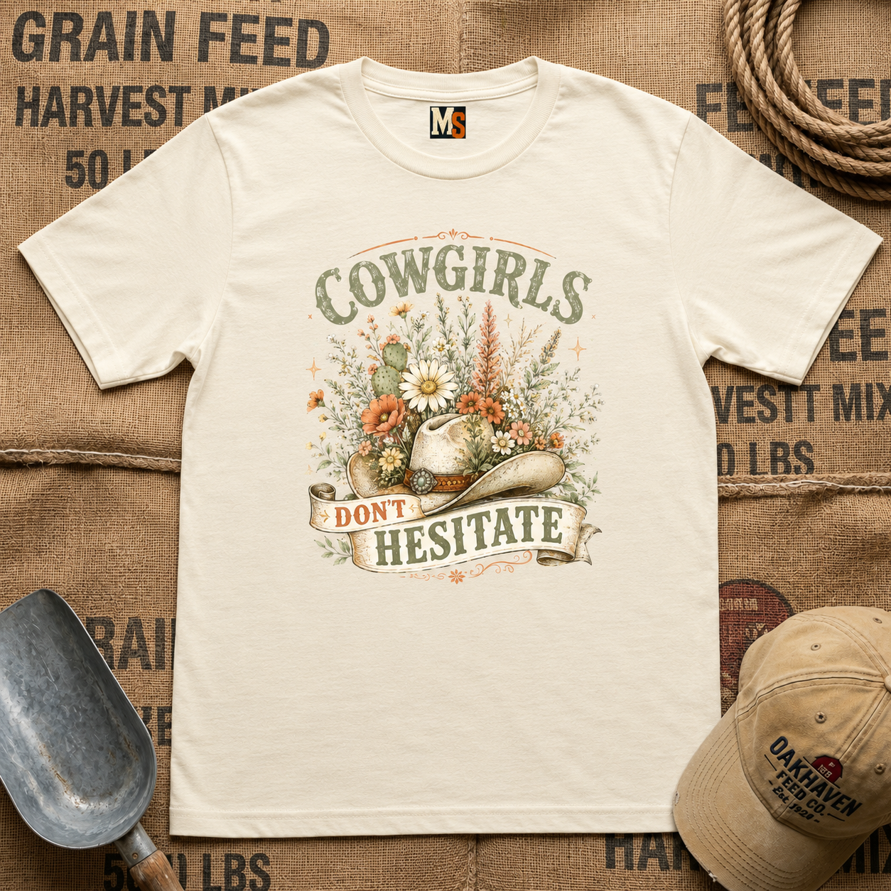 Cowgirls don't hesitate T-shirt