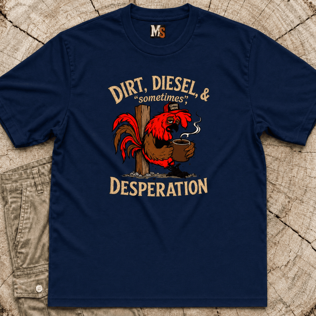 Dirt, Diesel & sometimes Desperation T-shirt