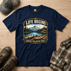 Life begins where the noise ends T-shirt