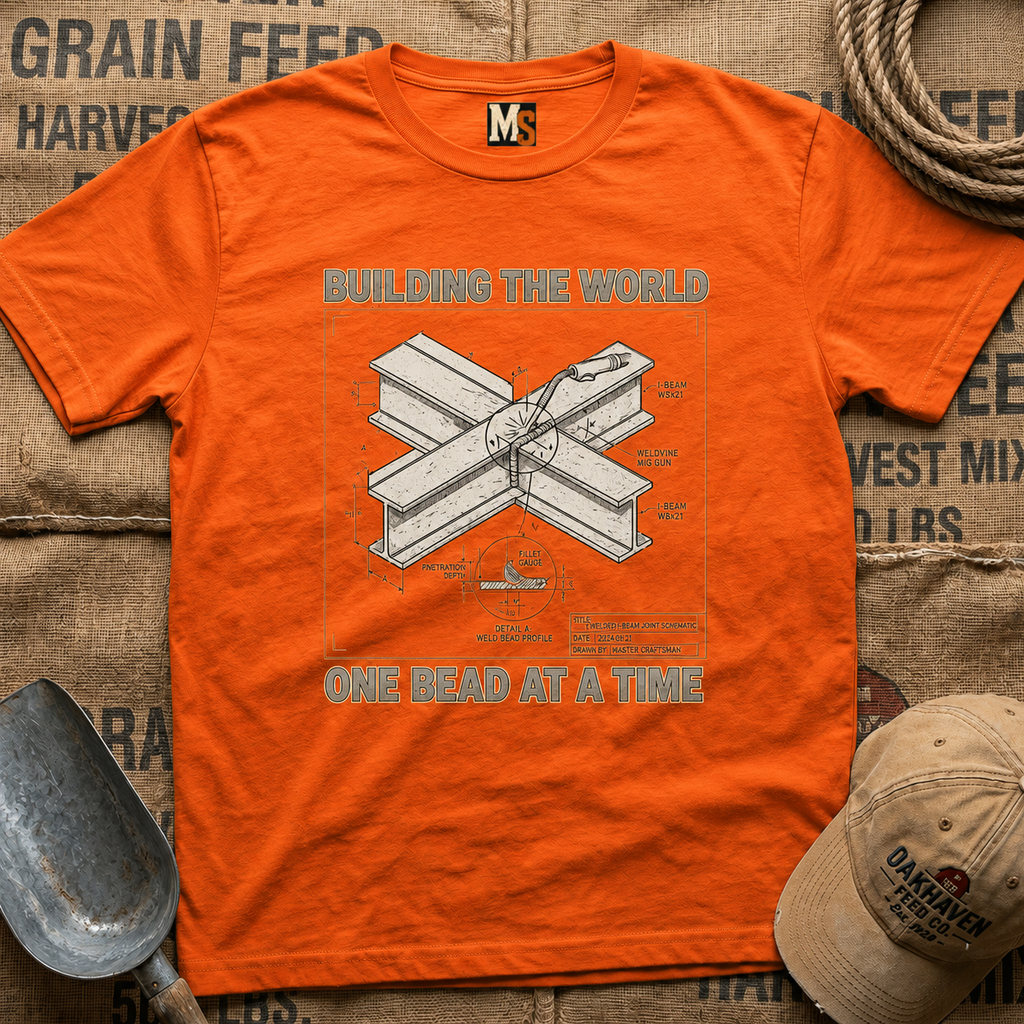 Building the World - one bead at a time -shirt