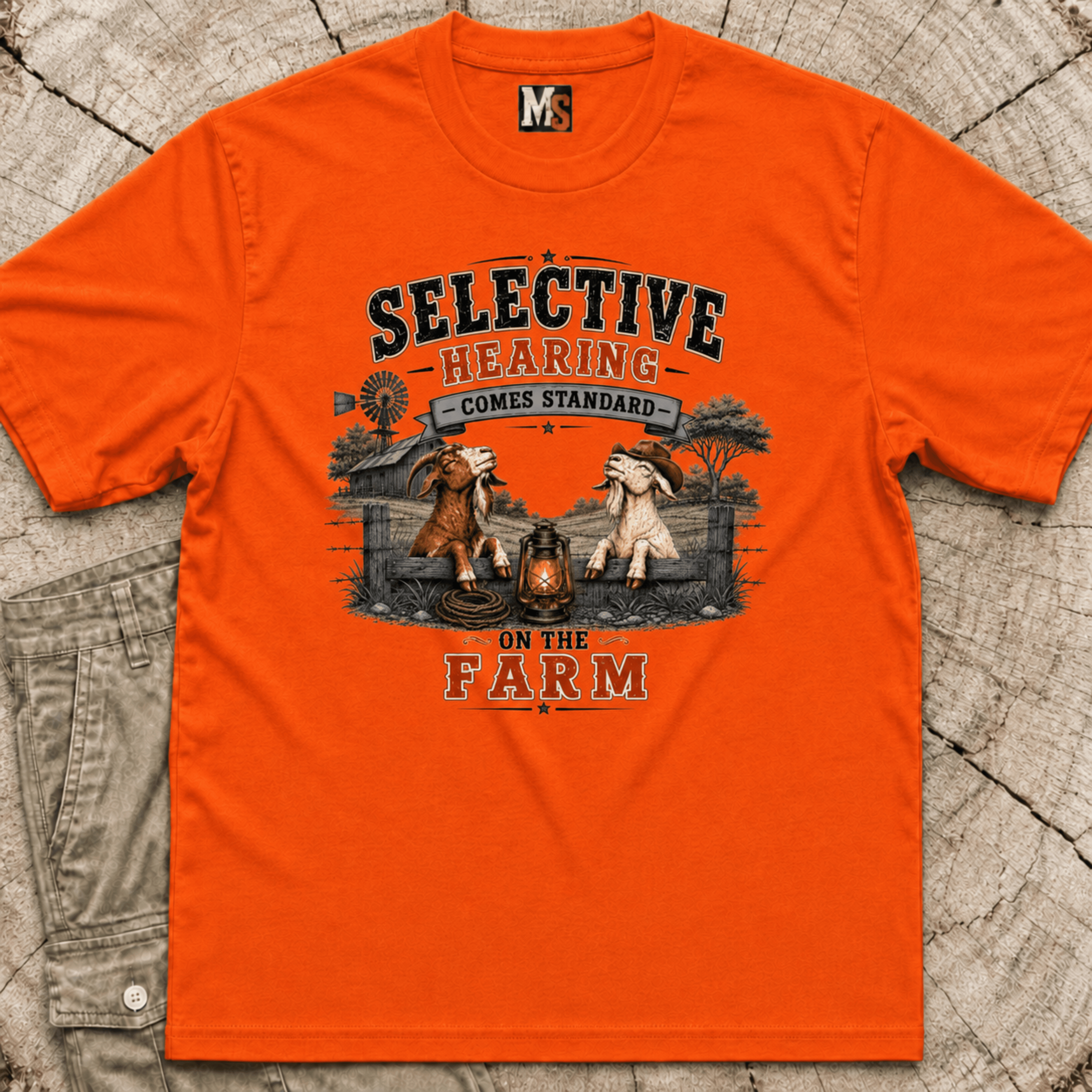 Selective hearing comes standard on the Farm (2) T-shirt