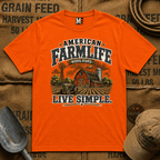 American Farmlife - Work hard, live simple T-shirt