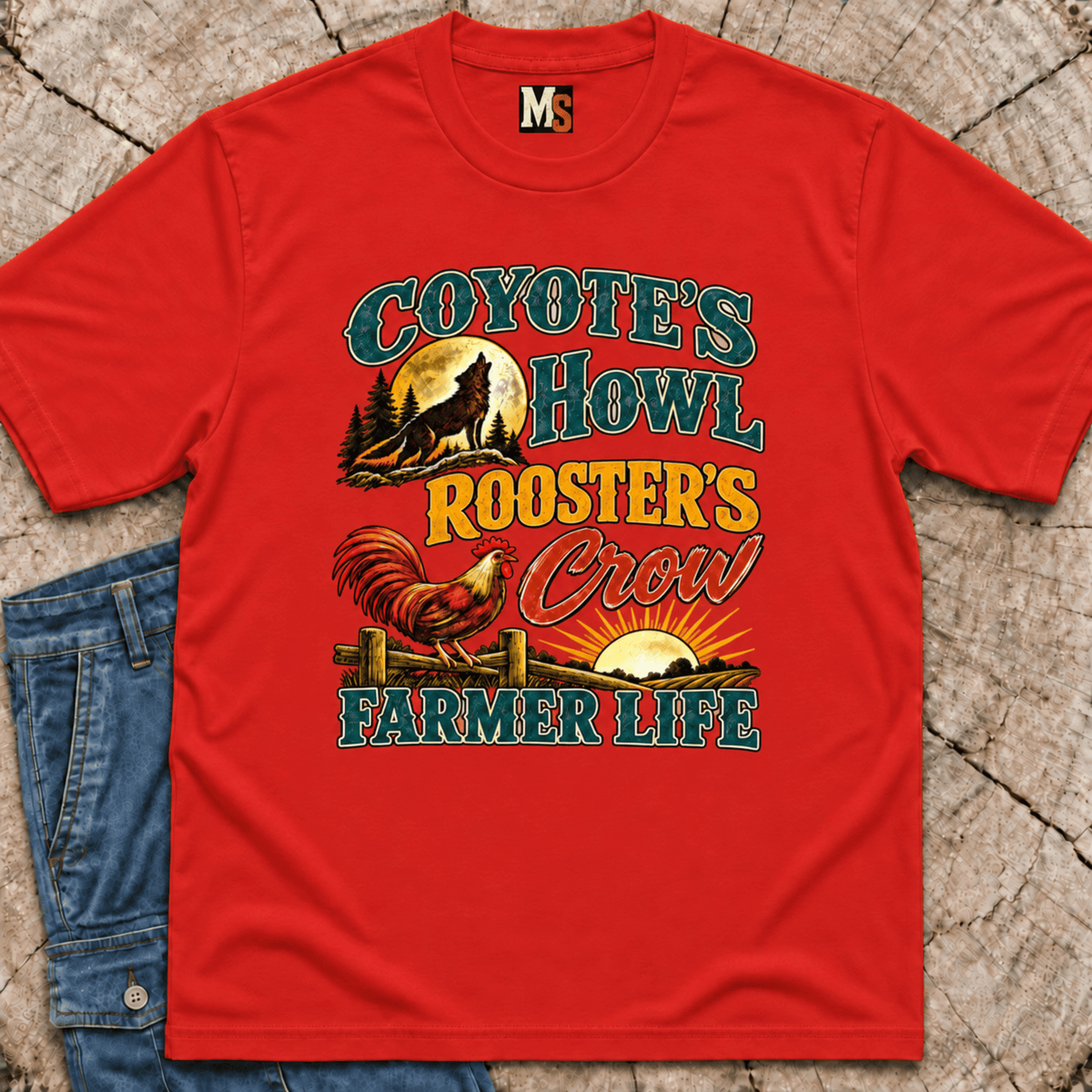 Coyote's Howl, Roosters Crow, Repeat T-shirt