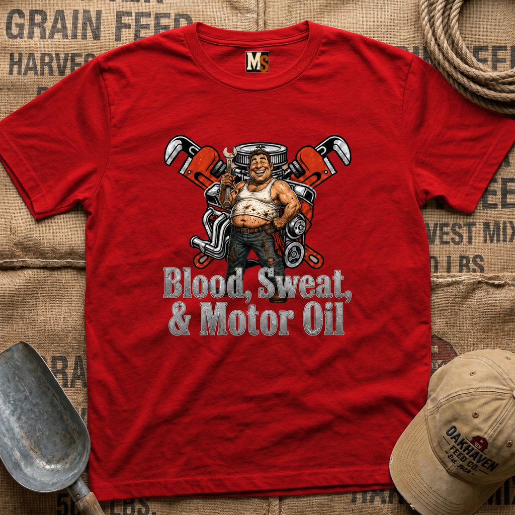 Blood, Sweat & Motor Oil T-shirt