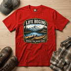 Life begins where the noise ends T-shirt