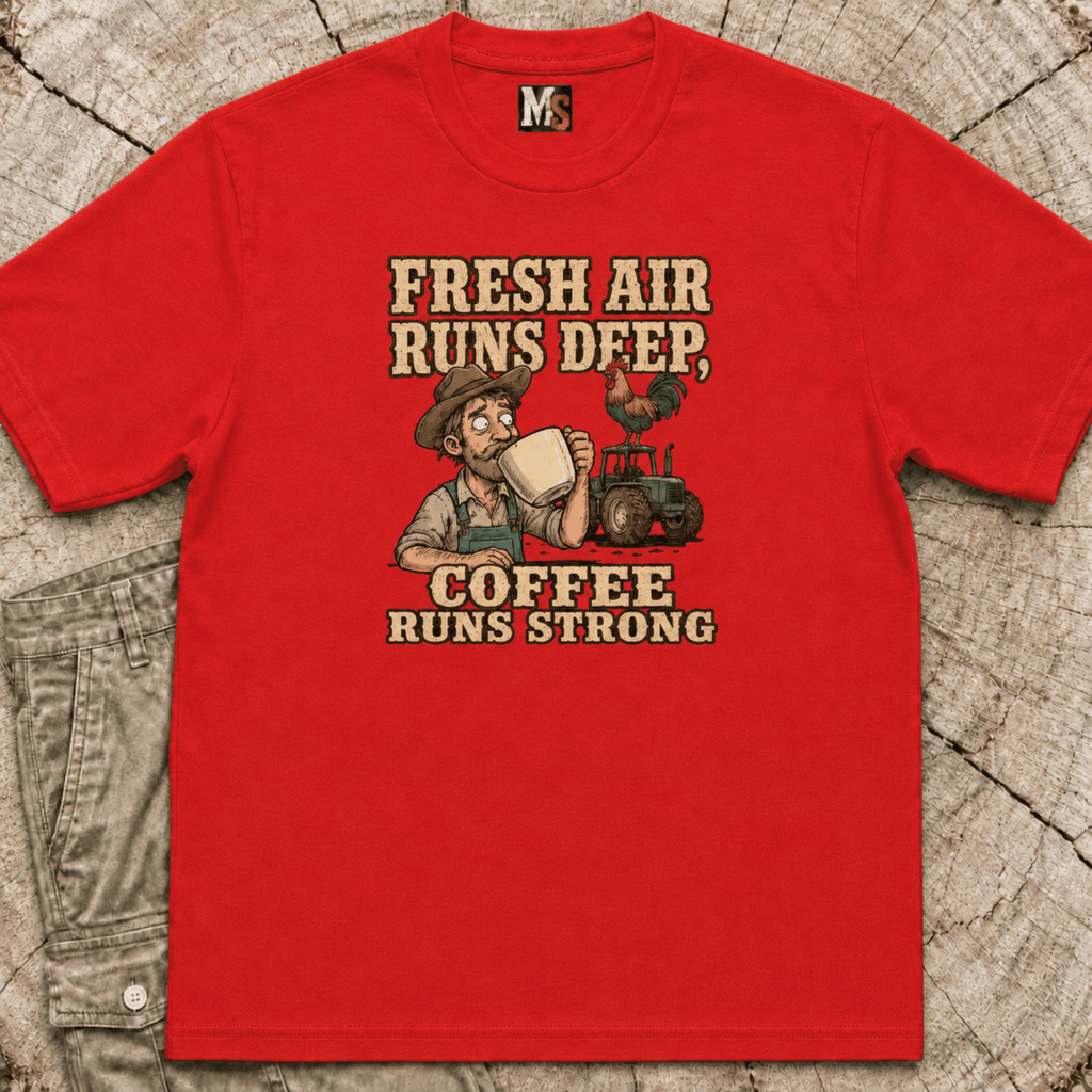 Fresh Air runs deep - Coffee runs strong T-shirt