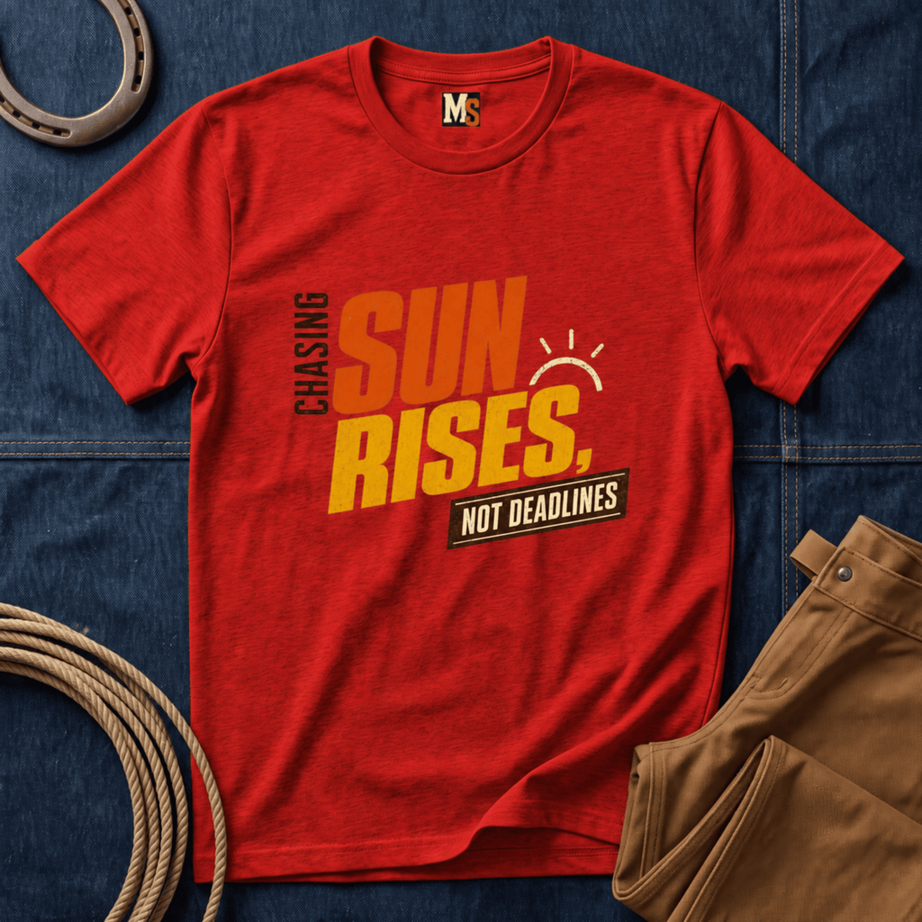 Chasing Sunrises - not Deadlines T-shirt
