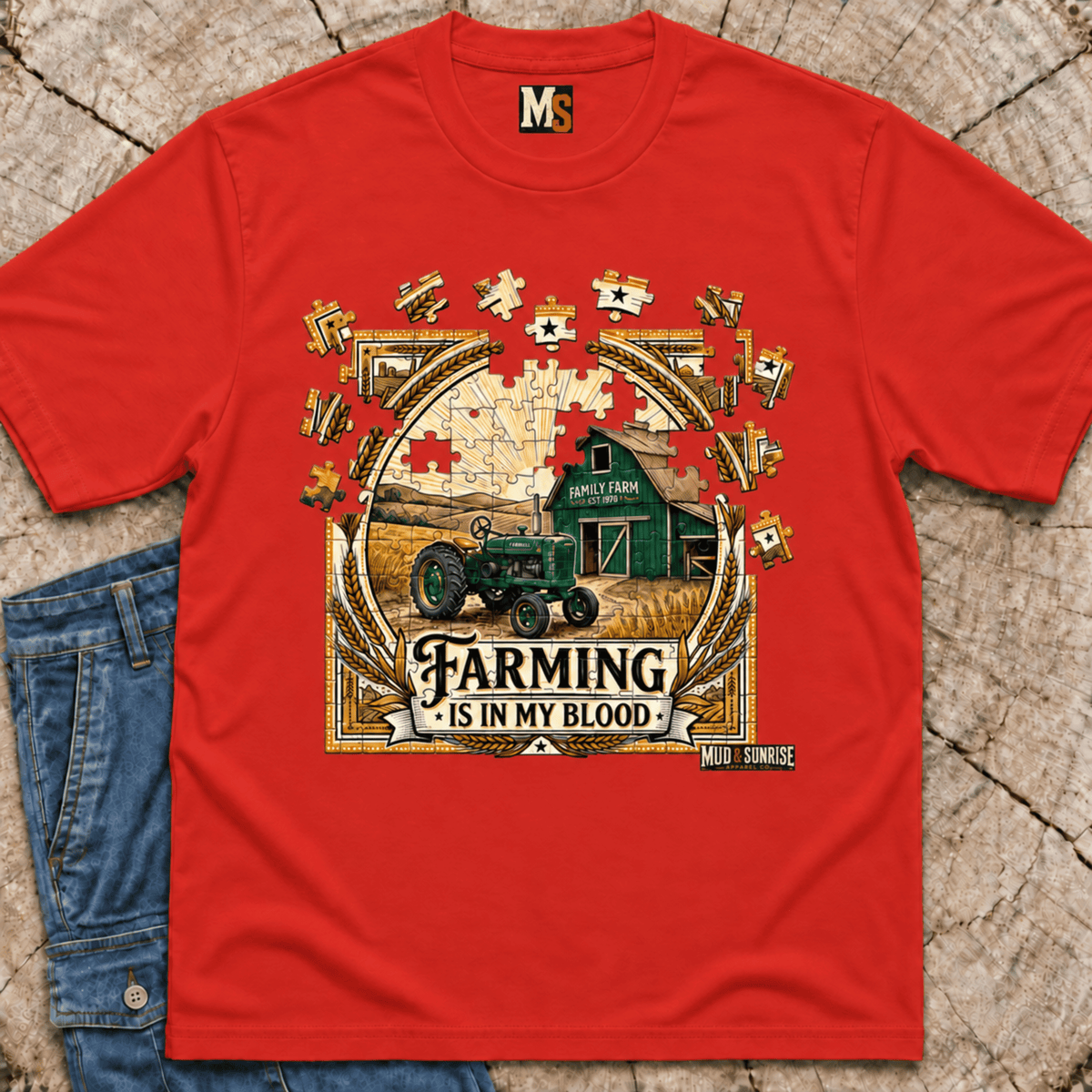 Farming is in my blood T-shirt
