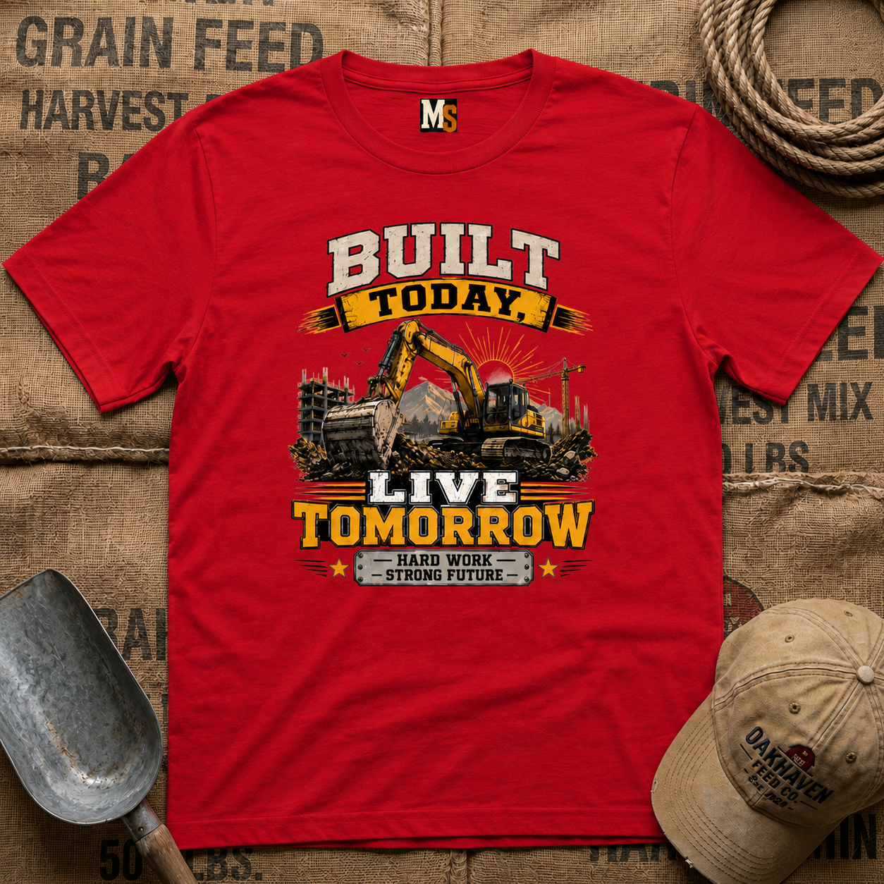 Built today, live tomorrow T-shirt