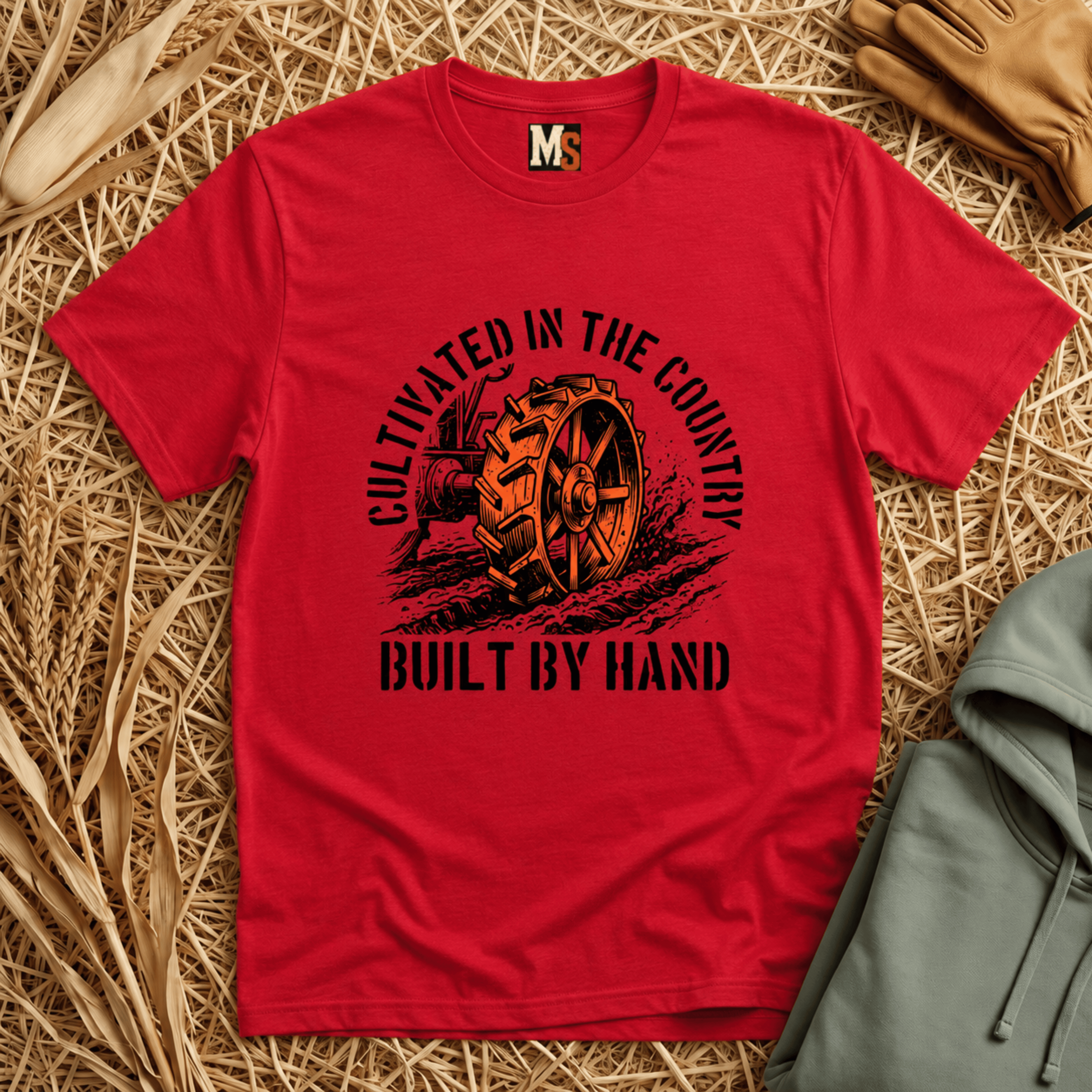 Cultivated in the Country — Built by Hand Vintage Tractor Tee