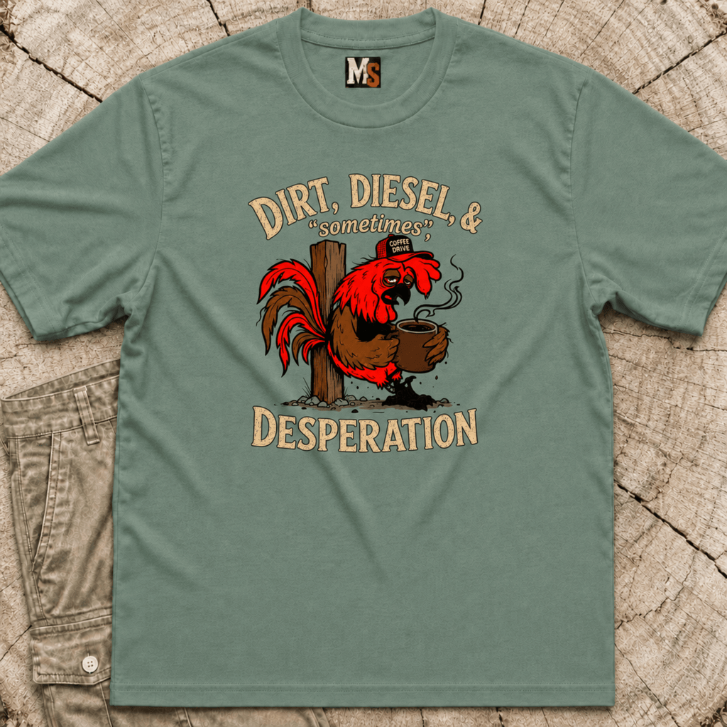 Dirt, Diesel & sometimes Desperation T-shirt
