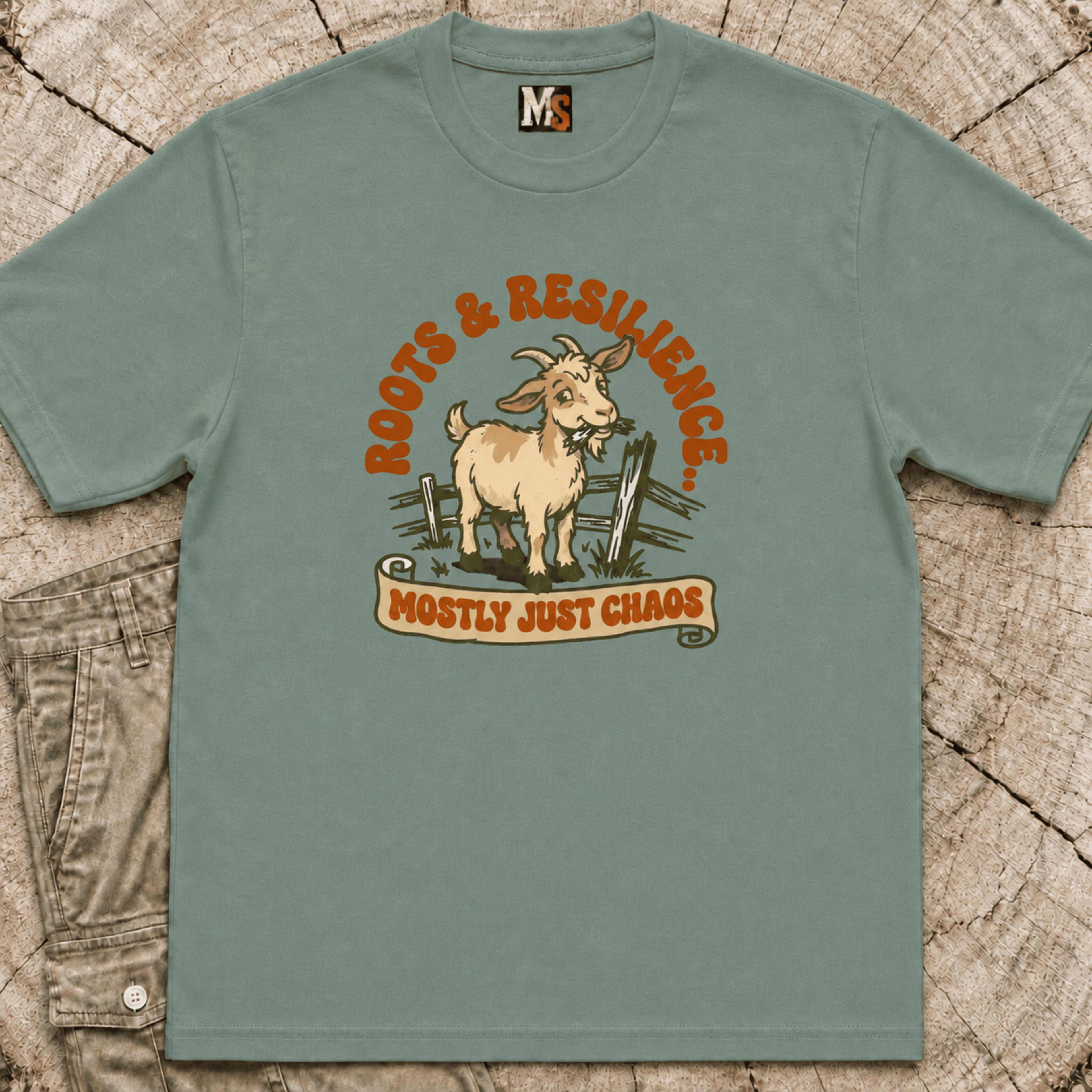 Roots & Resilience - mostly just chaos T-shirt