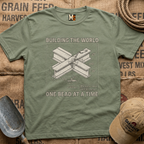 Building the World - one bead at a time -shirt