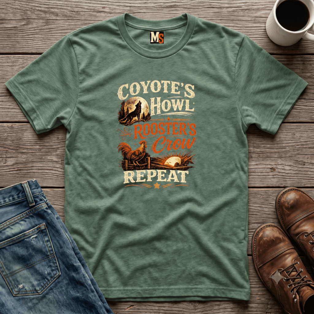 Coyote's Howl, Roosters Crow, Repeat T-shirt