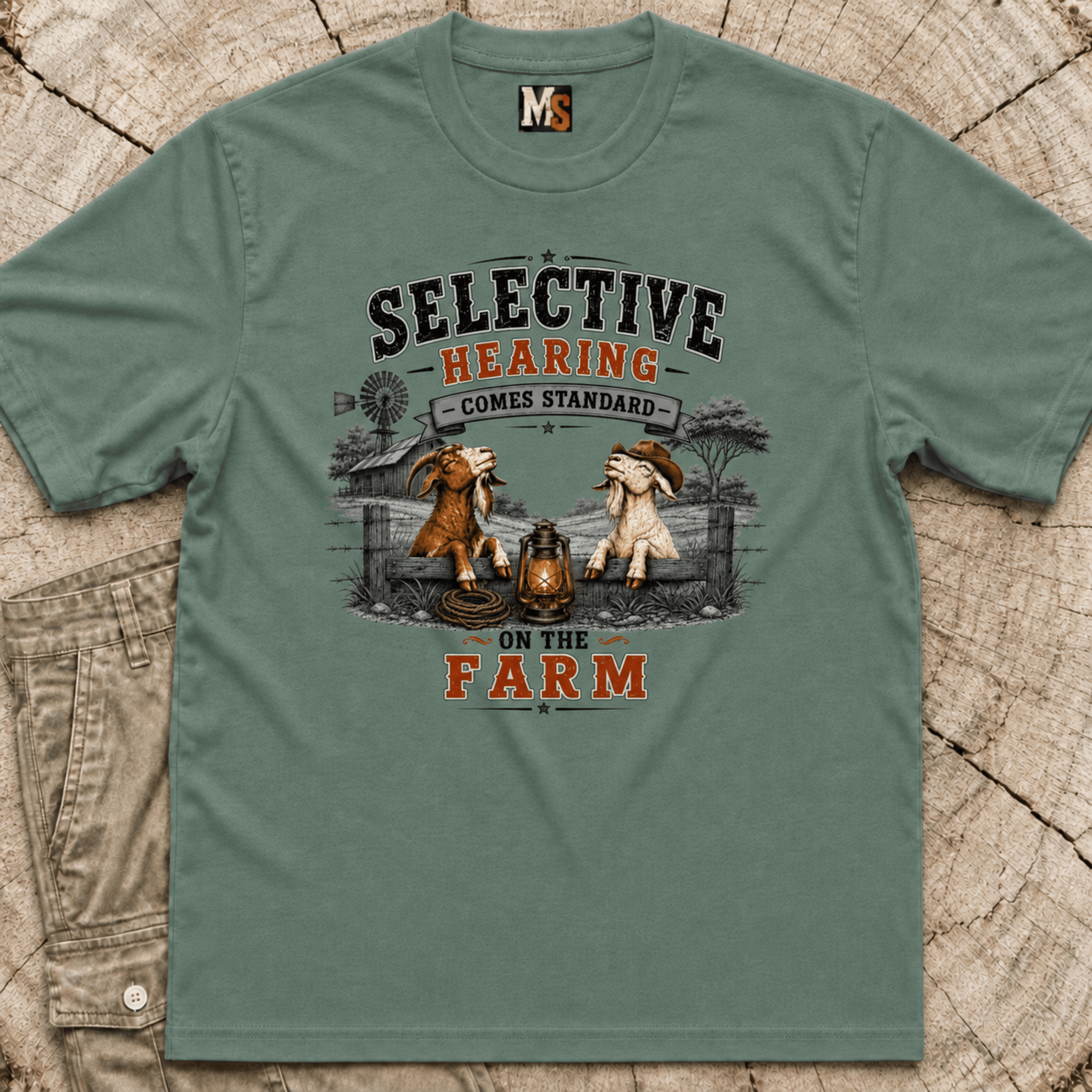 Selective hearing comes standard on the Farm (2) T-shirt