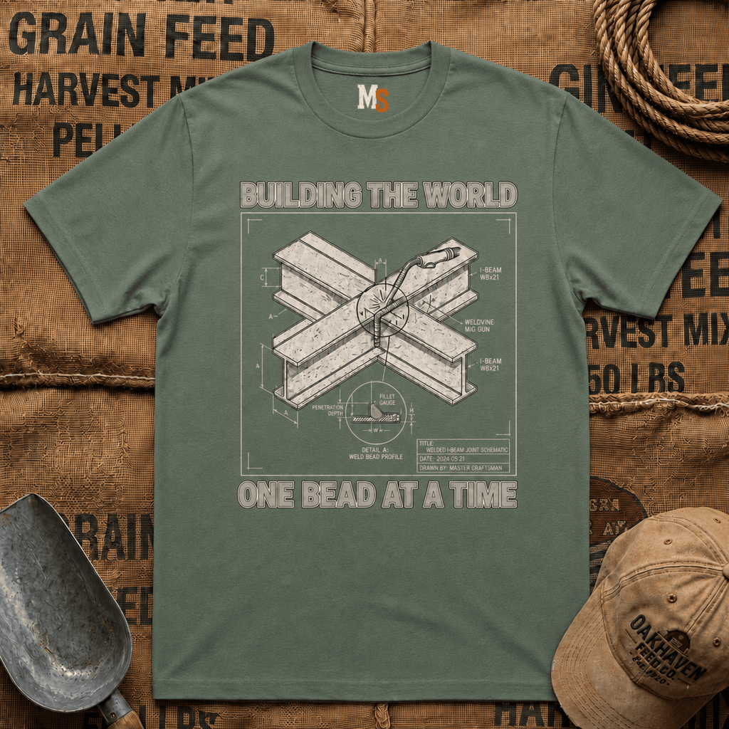 Building the World - one bead at a time -shirt