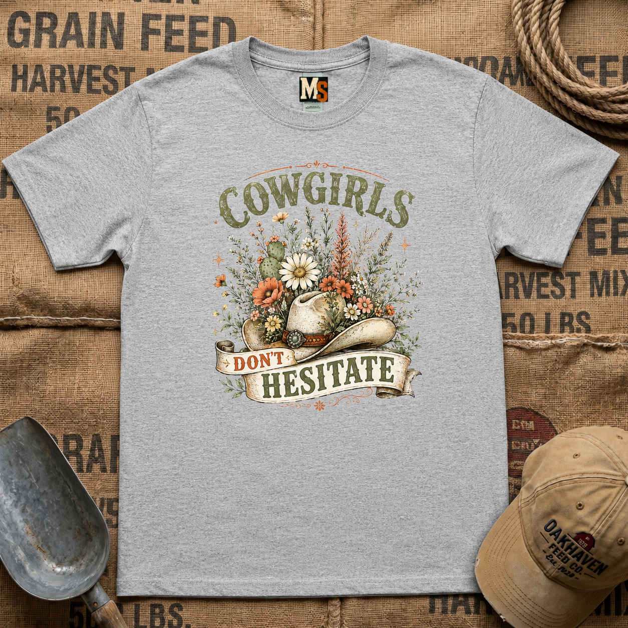 Cowgirls don't hesitate T-shirt