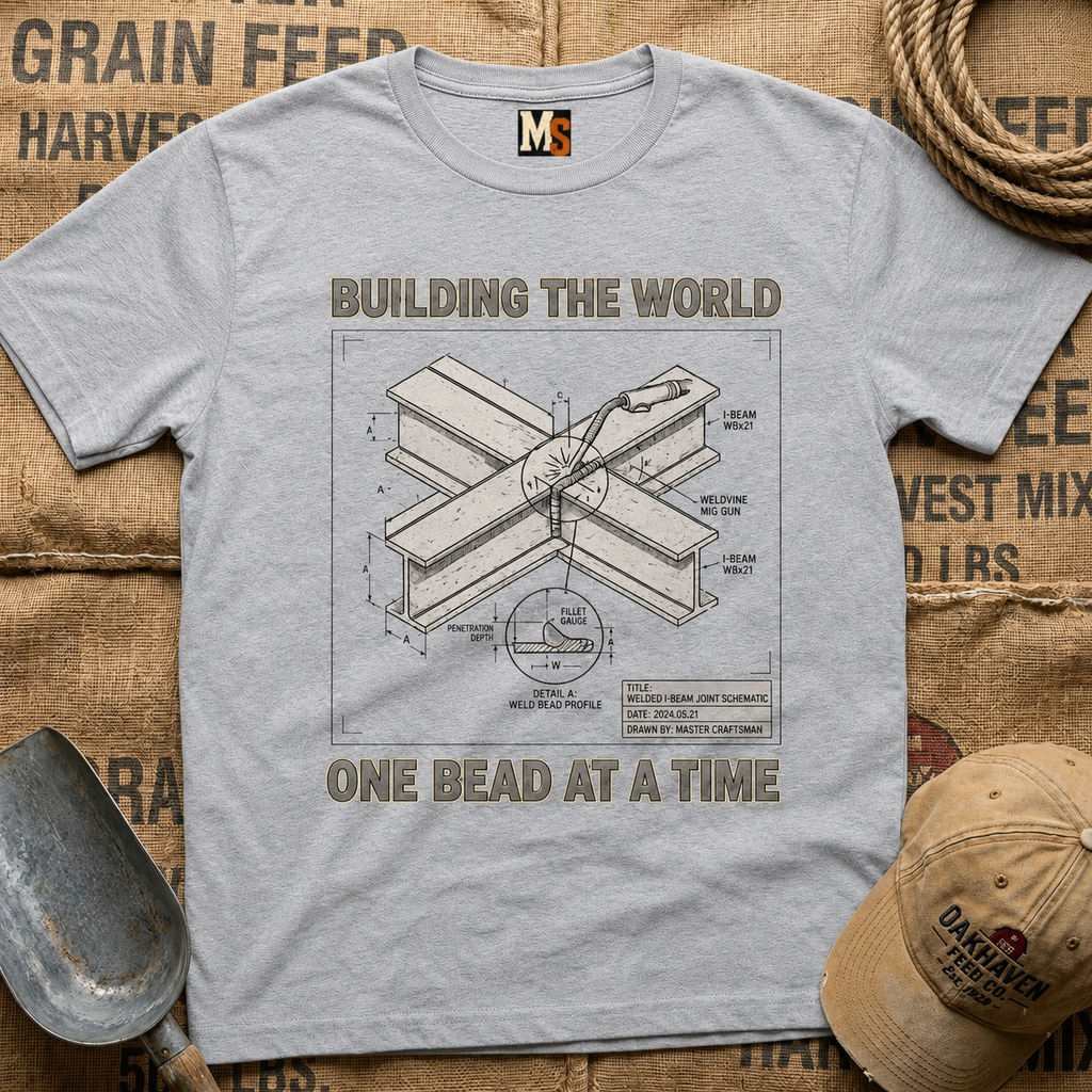Building the World - one bead at a time -shirt