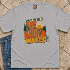 Past the city the world wakes T-shirt