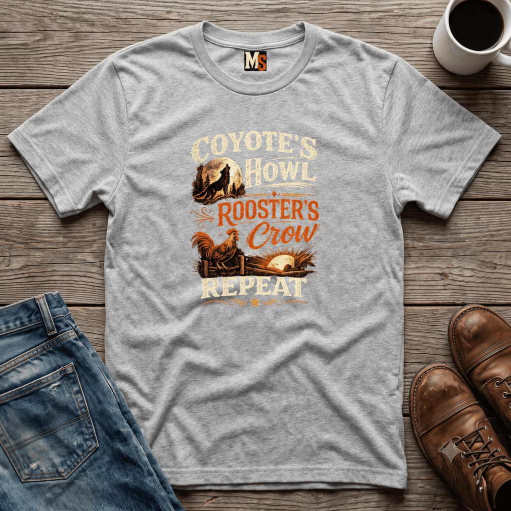 Coyote's Howl, Roosters Crow, Repeat T-shirt