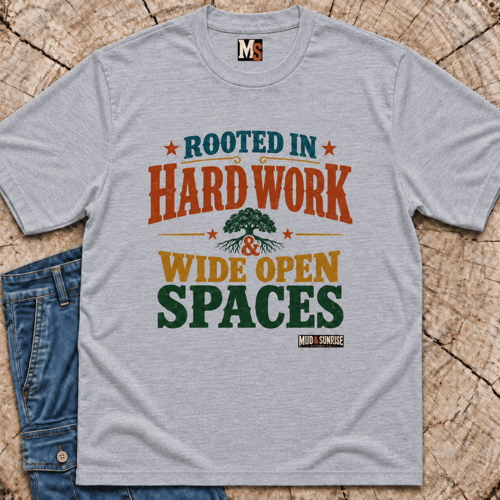 Rooted in Hard Work & Wide Open Spaces T-Shirt