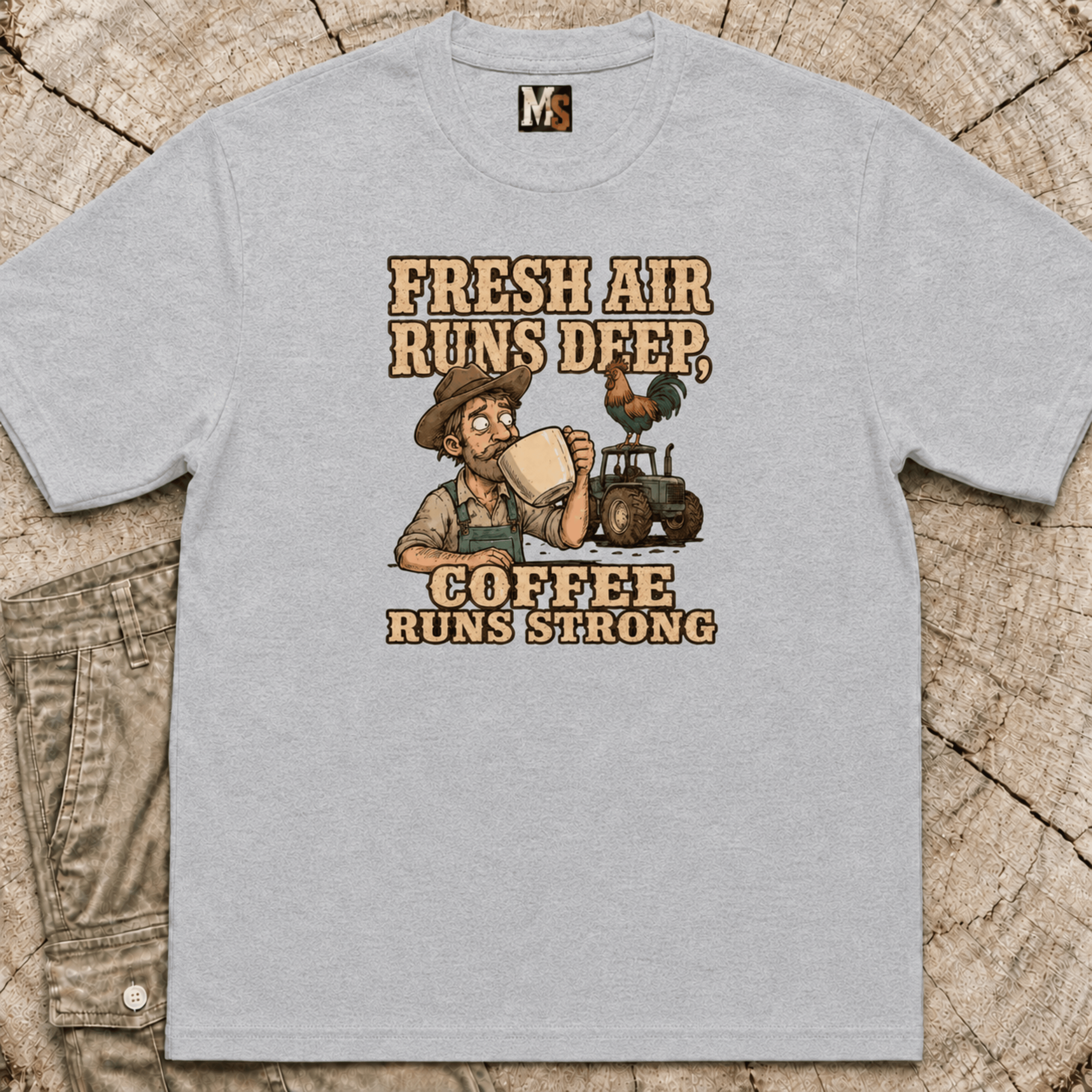 Fresh Air runs deep - Coffee runs strong T-shirt