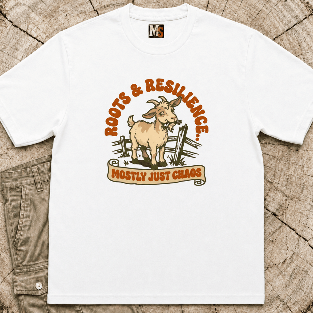 Roots & Resilience - mostly just chaos T-shirt