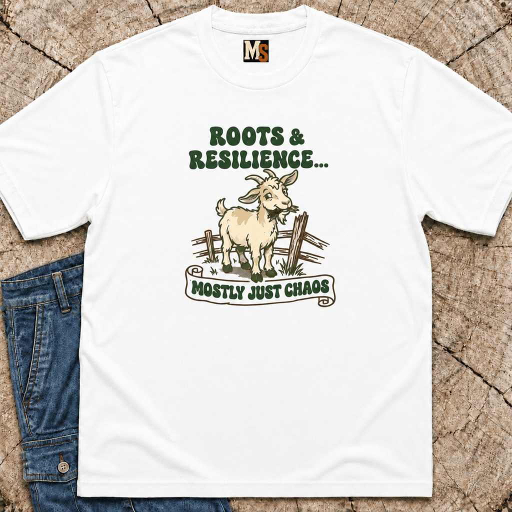 Roots & Resilience - mostly just chaos T-shirt