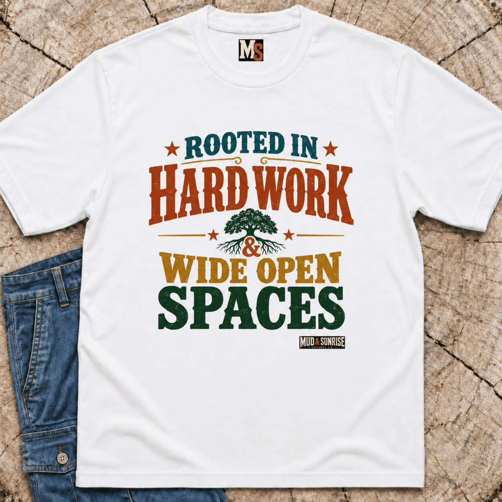 Rooted in Hard Work & Wide Open Spaces T-Shirt