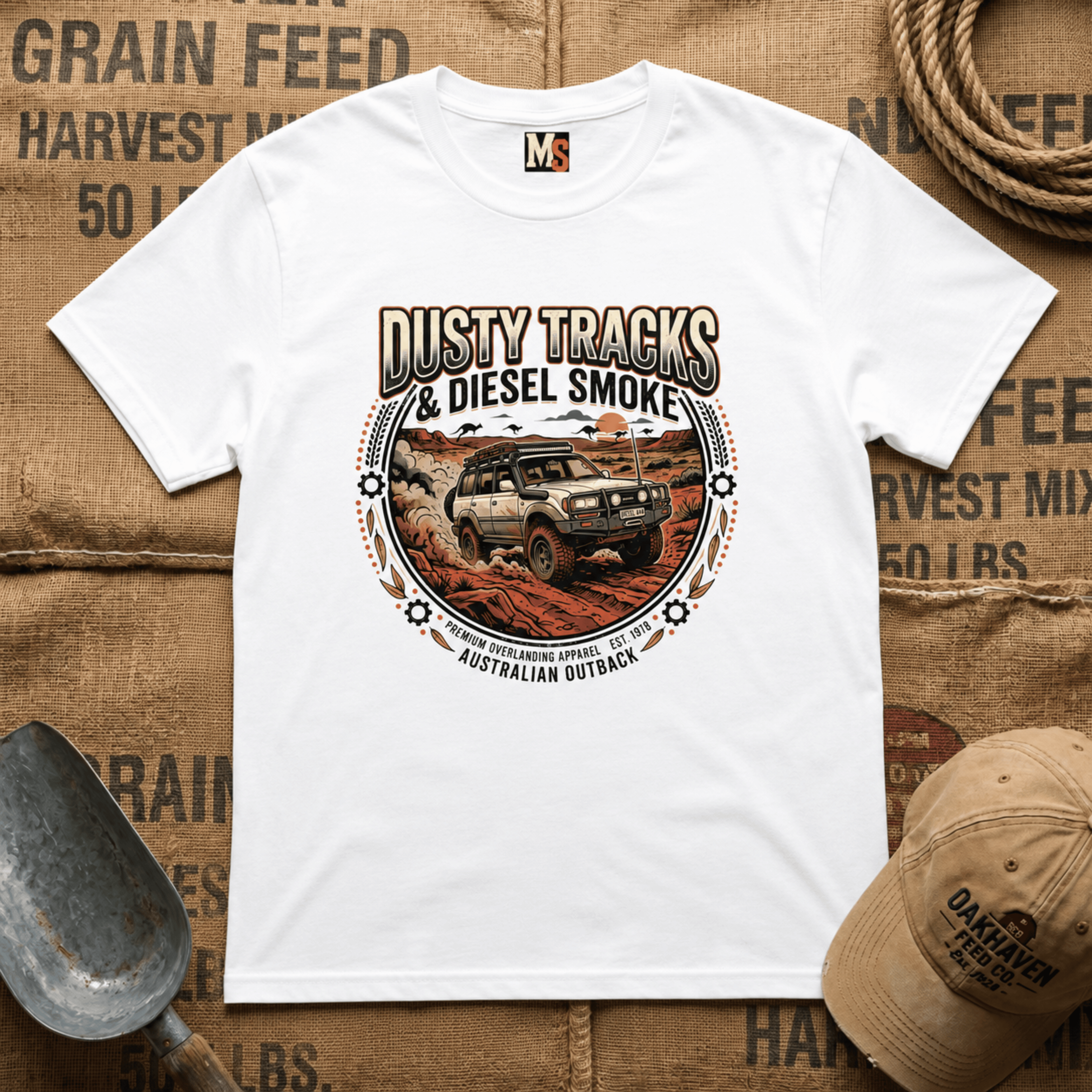 Dusty Tracks & Diesel Smoke T-shirt