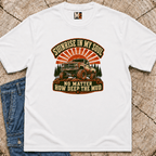 Sunrise in my Soul, no matter how deep the mud T-shirt