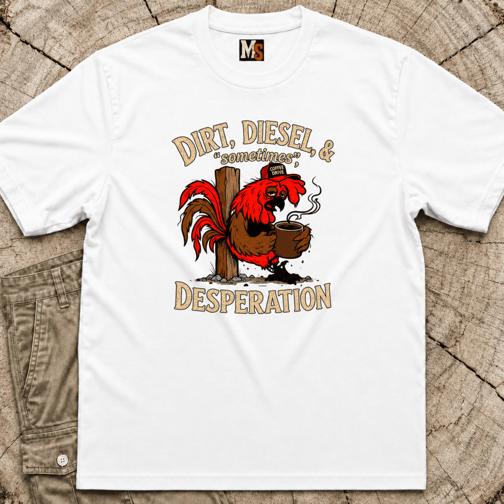 Dirt, Diesel & sometimes Desperation T-shirt