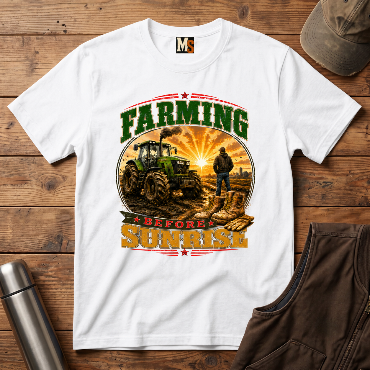 Farming before Sunrise T-Shirt
