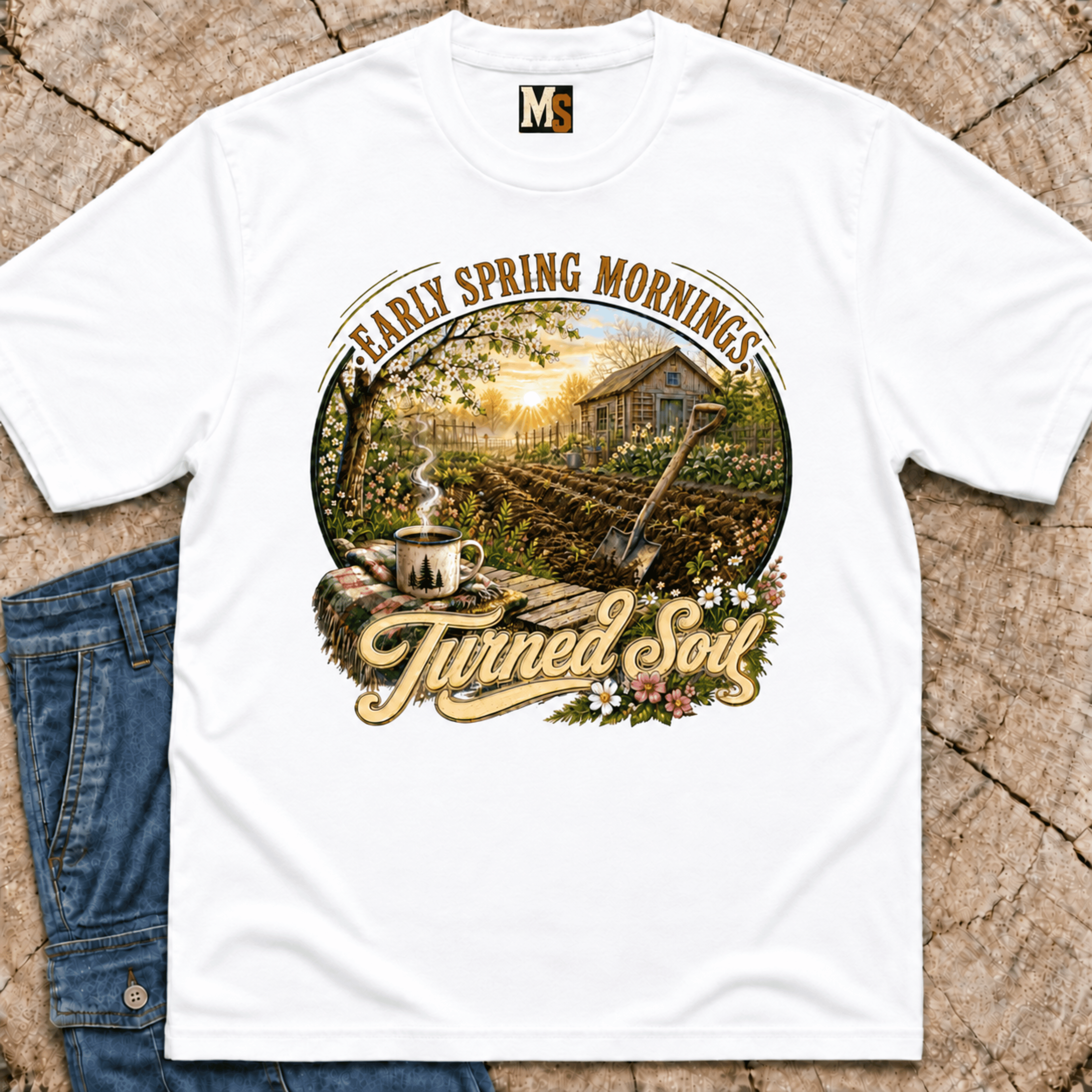 Early Spring Morning - Turned Soil T-shirt