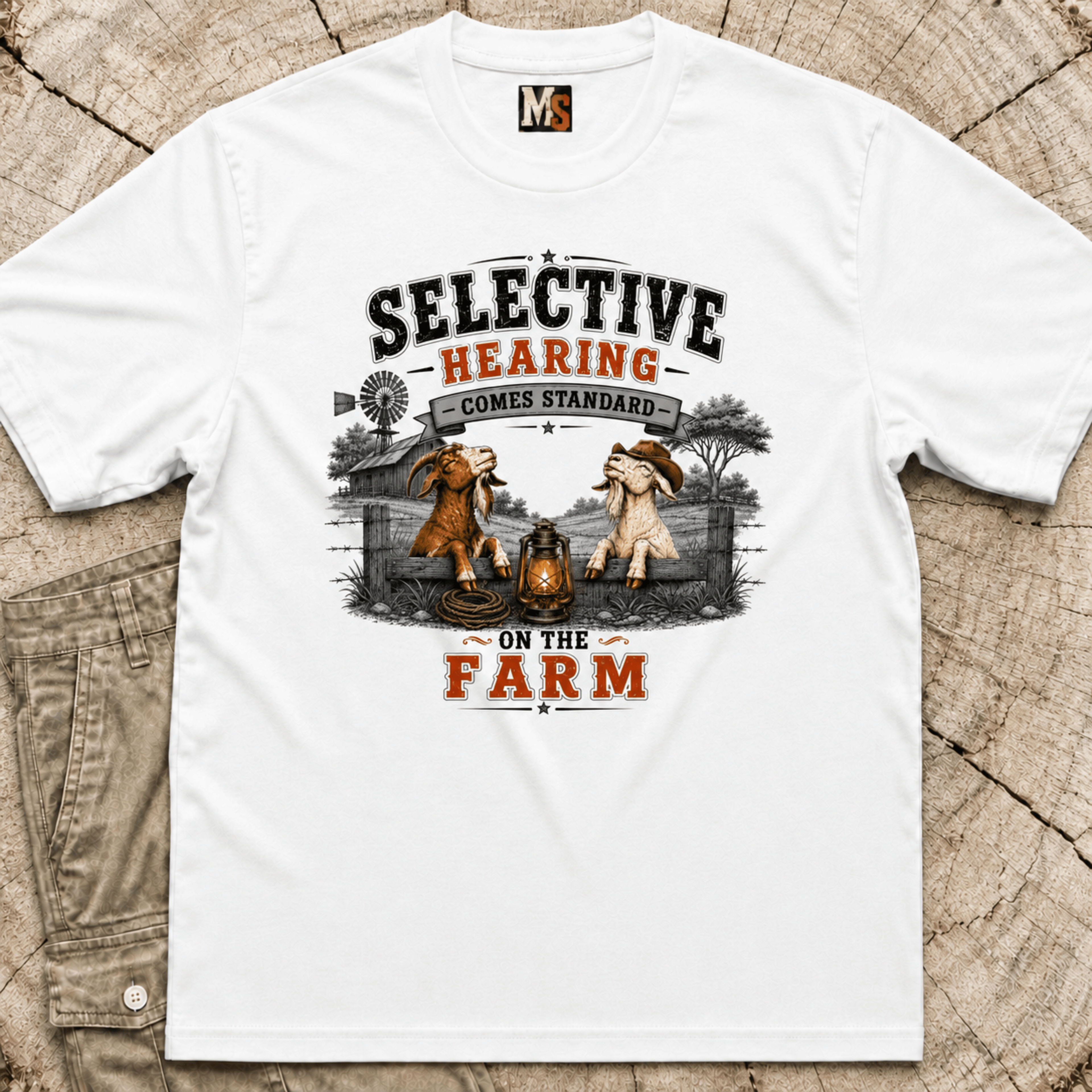 Selective hearing comes standard on the Farm (2) T-shirt