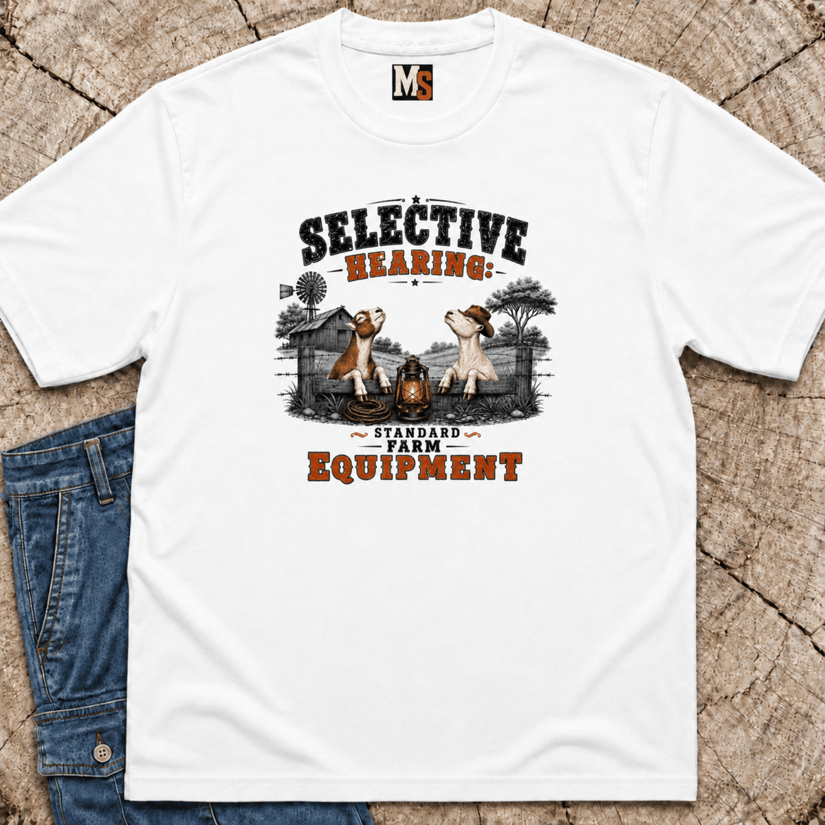 Selective hearing standard Farm Equipment T-shirt