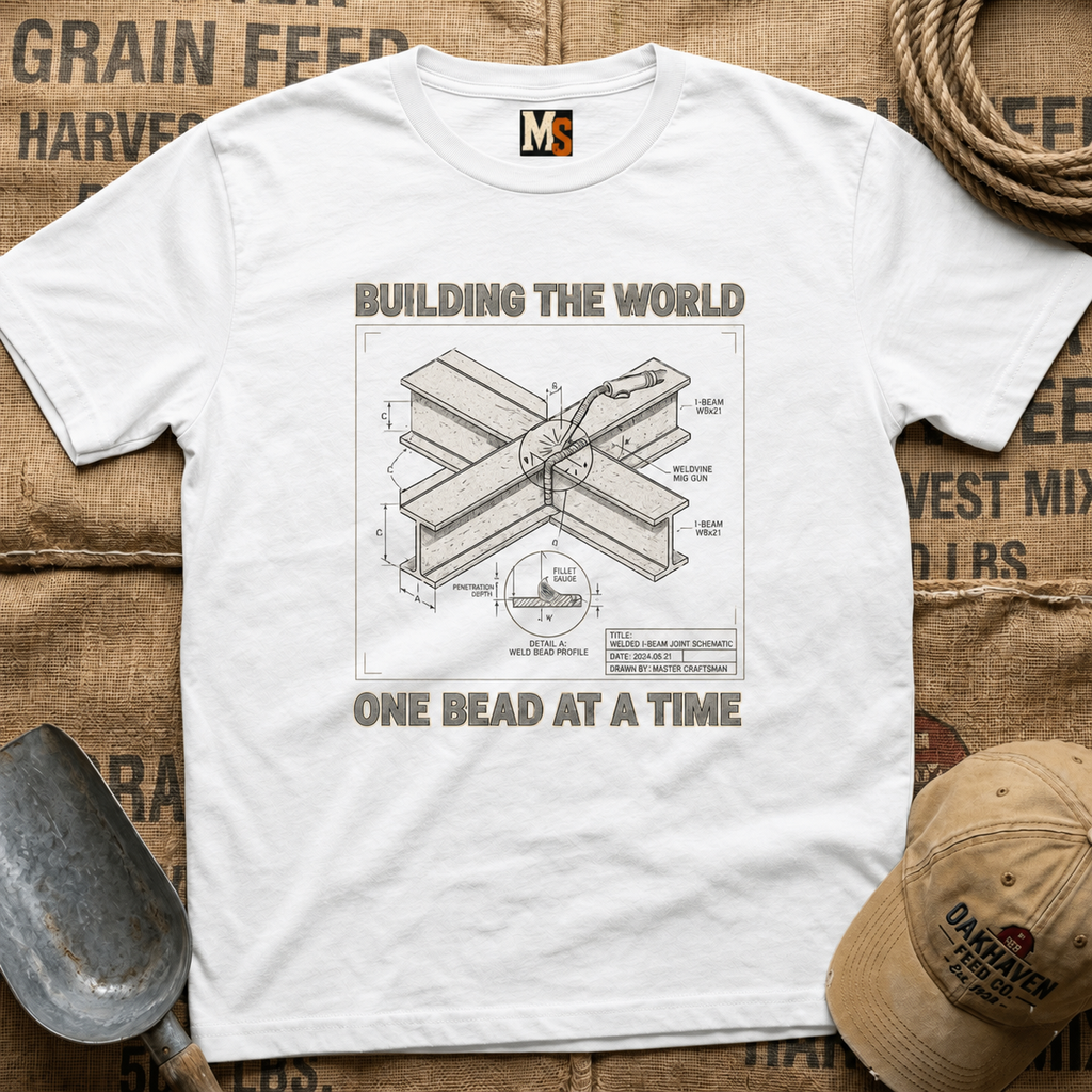 Building the World - one bead at a time -shirt
