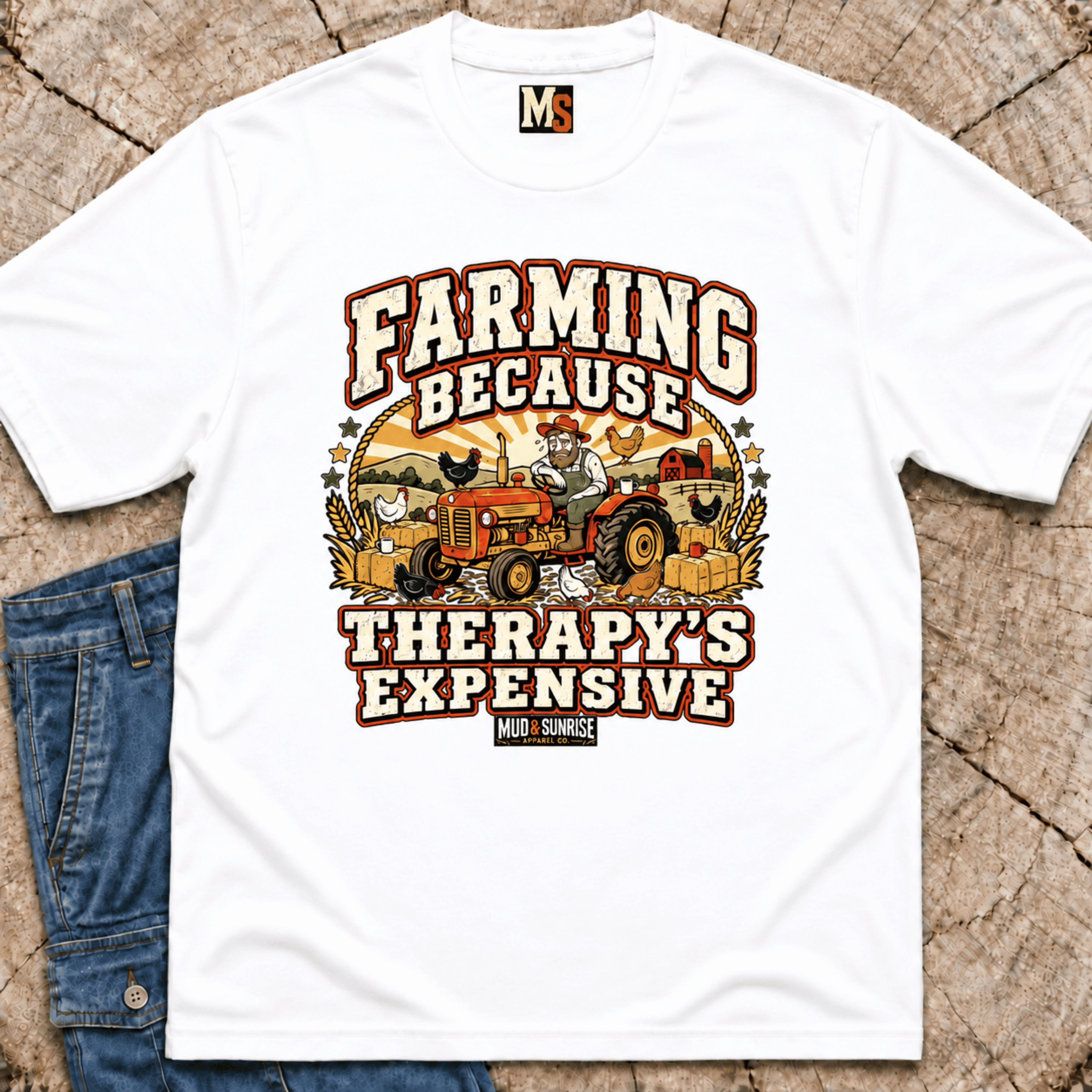 Farming because therapy is expensive T-shirt